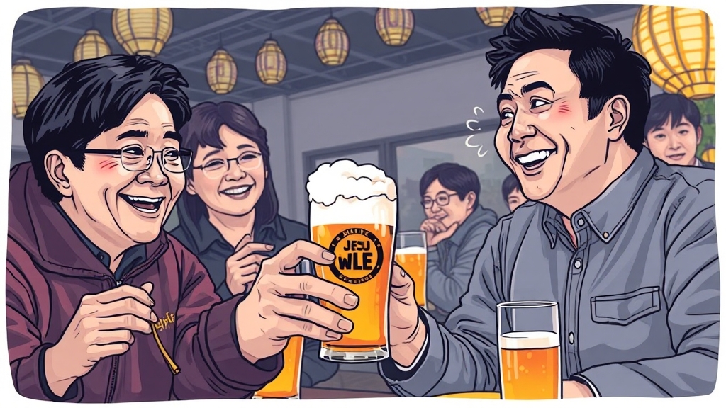 제주맥주 주가 급등 분석 (illustration 스타일)