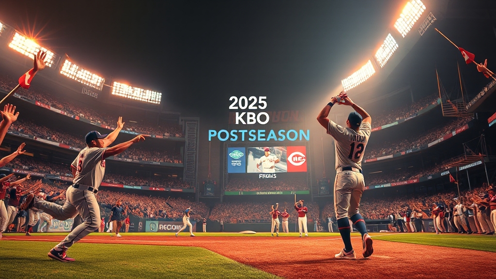 2025 KBO 포스트시즌 일정 (realistic 스타일)