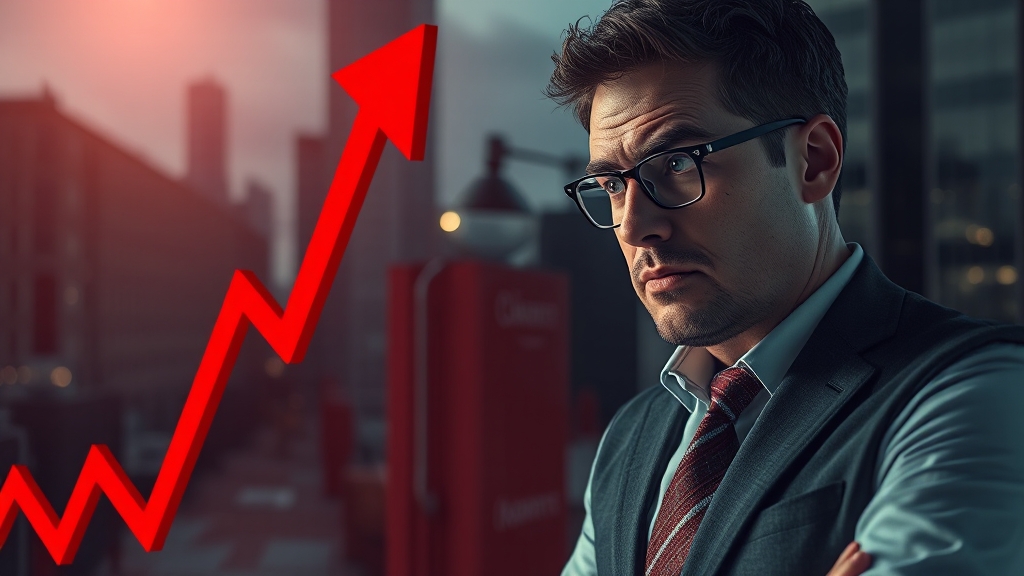 경제 불안 요소 증가 (realistic 스타일)