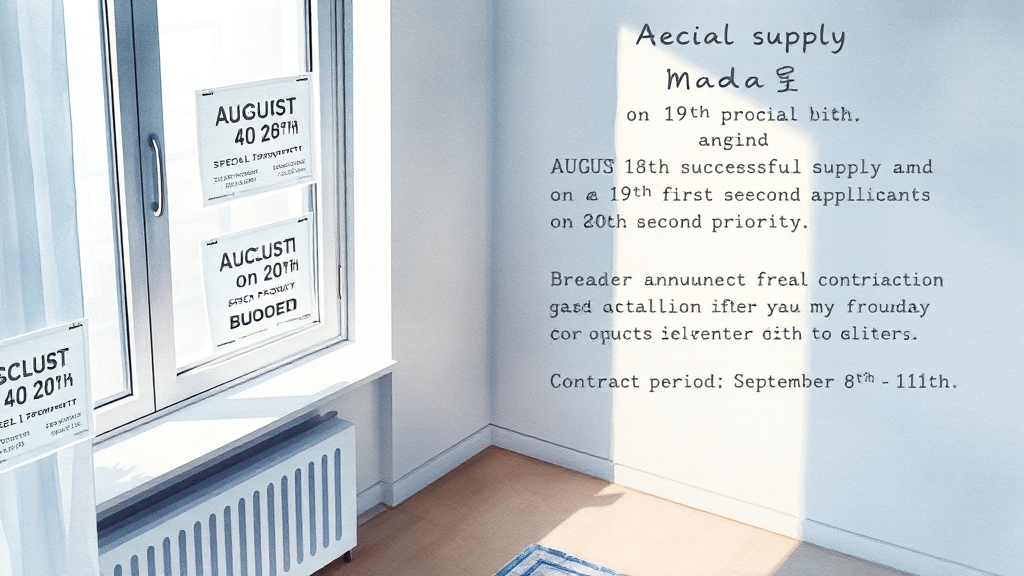 청약 조건 및 일정 (watercolor 스타일)