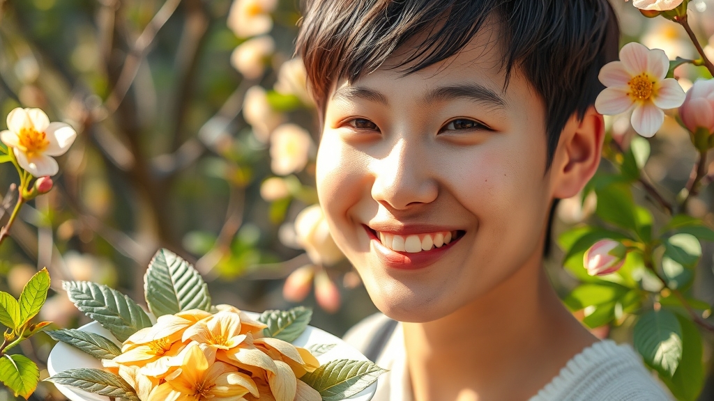 가죽나물과 봄철 건강 관리 (realistic 스타일)