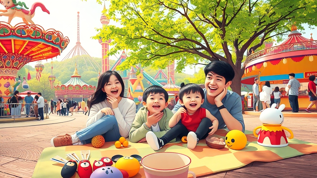 롯데월드 즐길거리 (illustration 스타일)