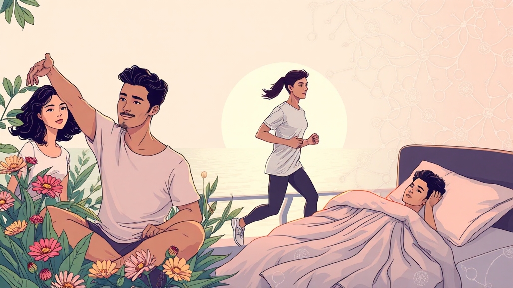 건강한 생활 습관 만들기 (illustration 스타일)