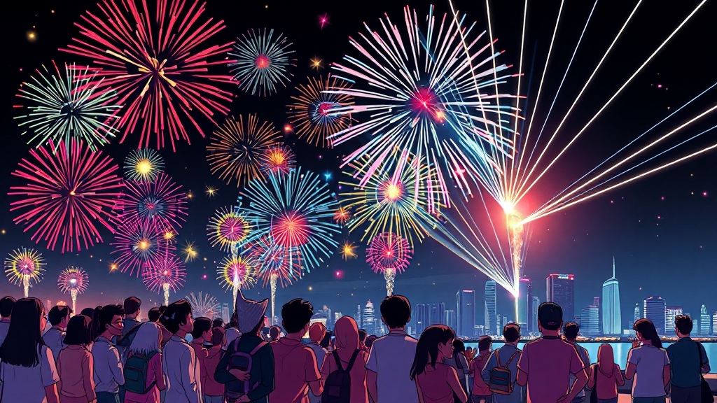 2025 불꽃축제 핵심 정보 (cartoon 스타일)