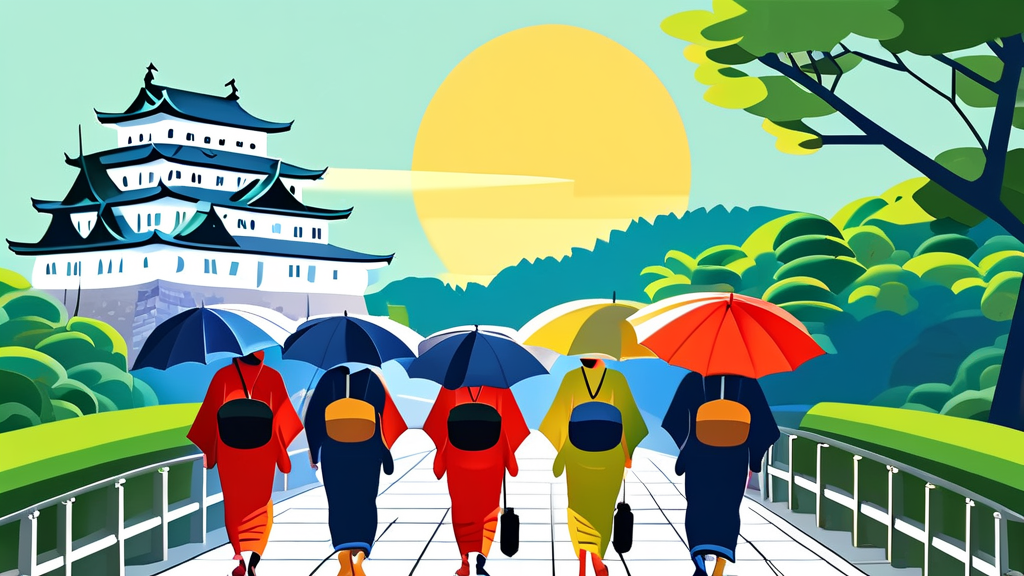 5월 오사카 날씨 상세 분석 (illustration 스타일)