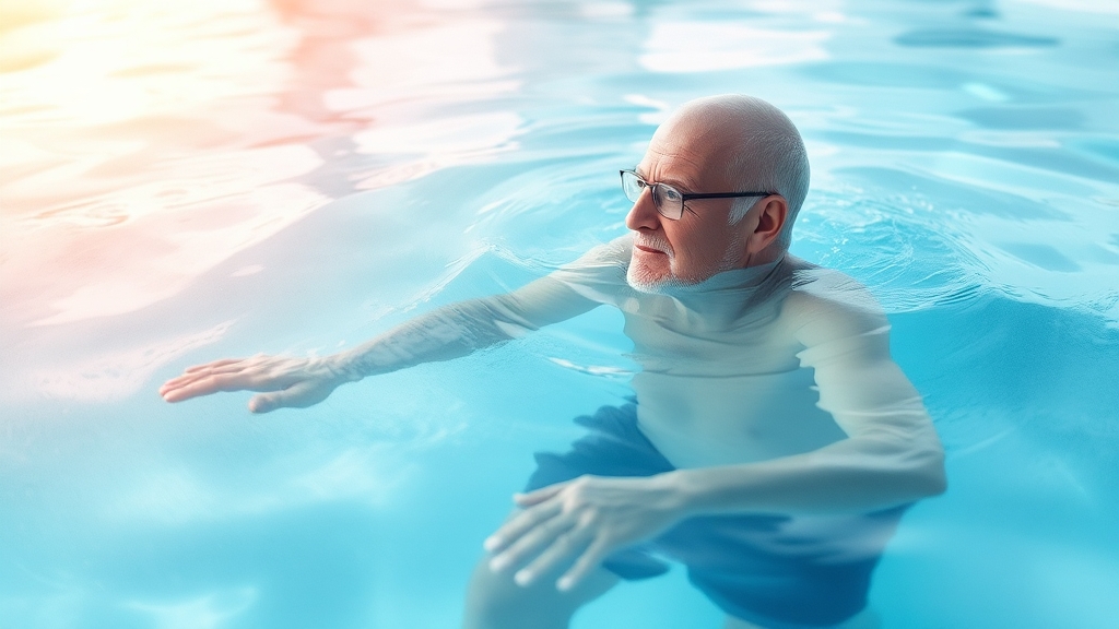 파킨슨병 환자를 위한 생활 관리 전략 (watercolor 스타일)