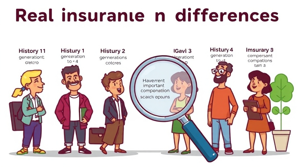 실손보험, 세대별 보상 차이는? (cartoon 스타일)