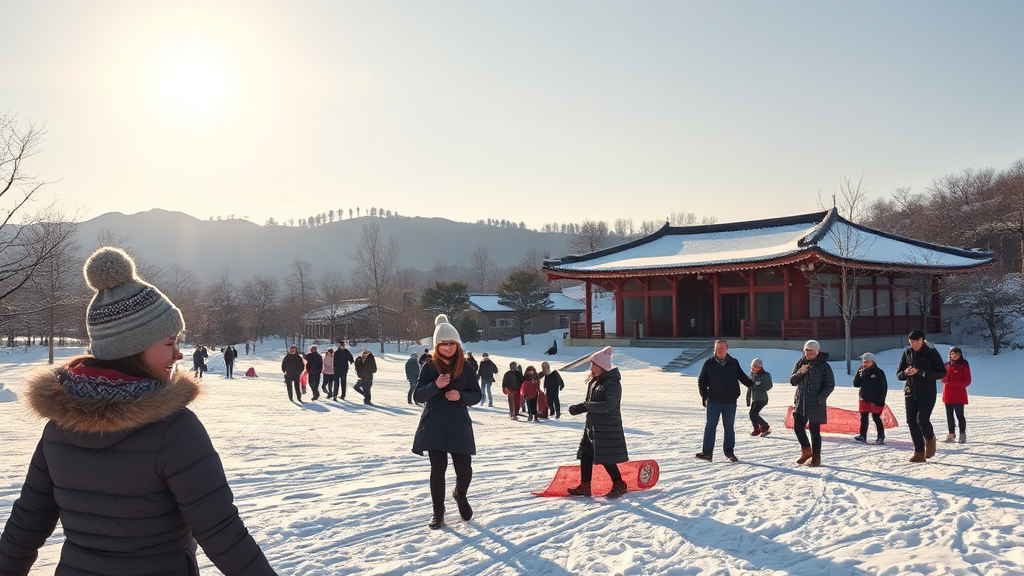 겨울 여행, 국민힐링파크로! (realistic 스타일)