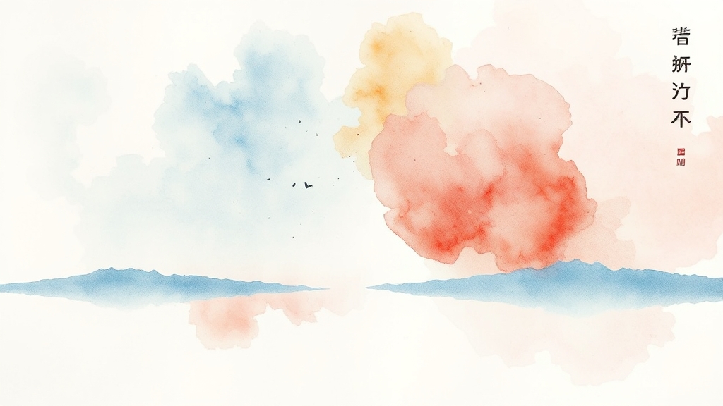 대마도 배편 예약: 초간단 방법 (watercolor 스타일)