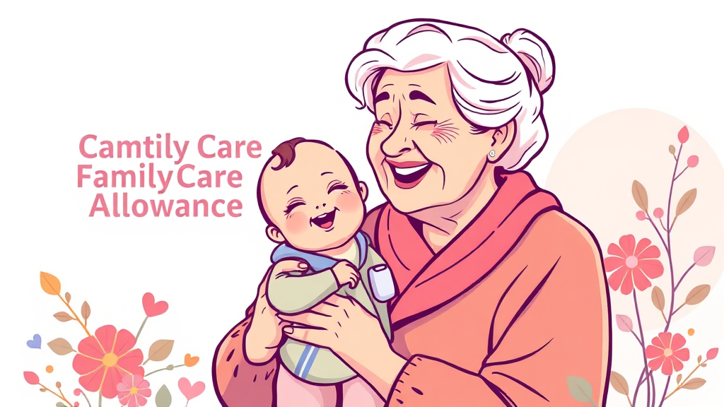 가족돌봄수당, 무엇일까요? (illustration 스타일)