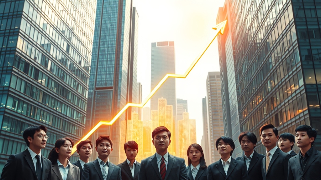 성장률 전망 상향, 배경은? (realistic 스타일)