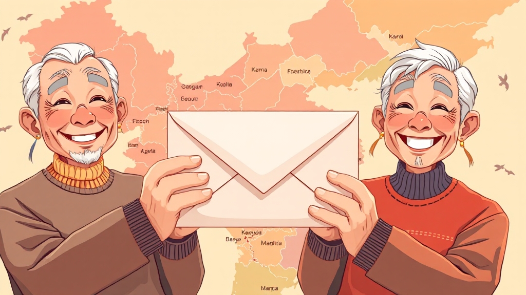 기초노령연금이란? (cartoon 스타일)