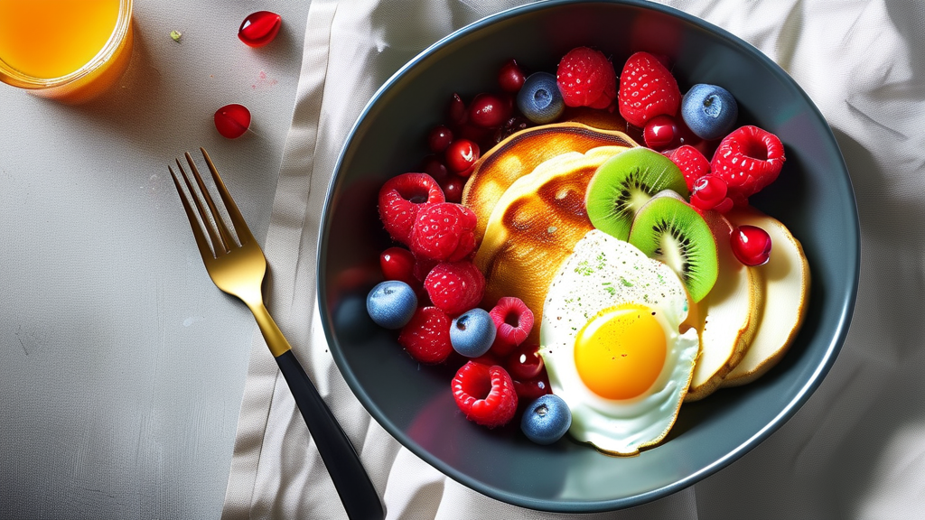 저녁 폭식 막는 똑똑한 아침 식단 전략 (realistic 스타일)