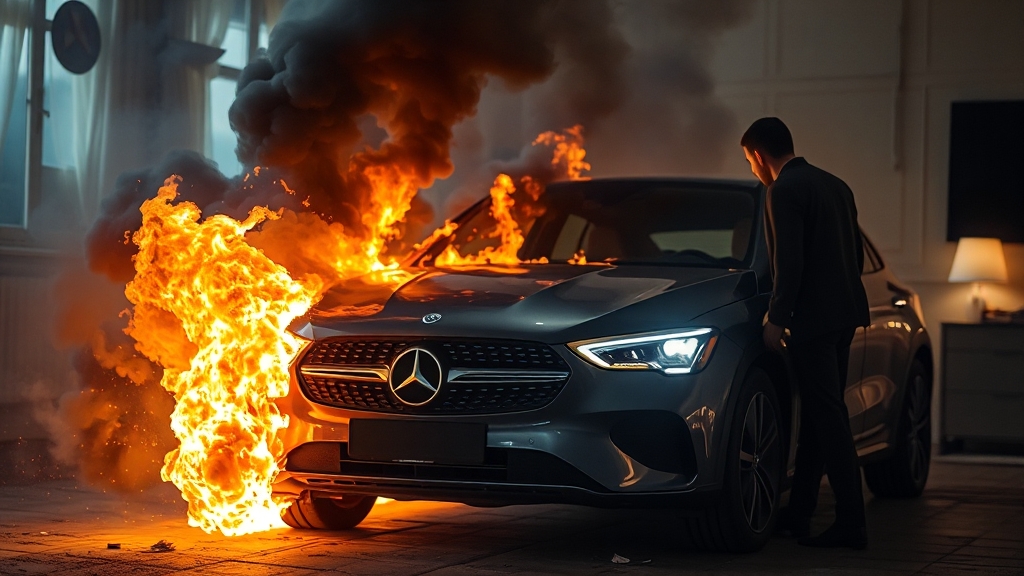 화재 원인 및 조사 (realistic 스타일)