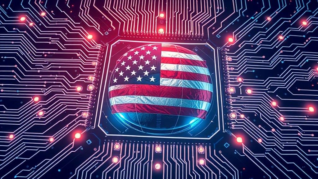 미국 정부의 투자 동향 (illustration 스타일)