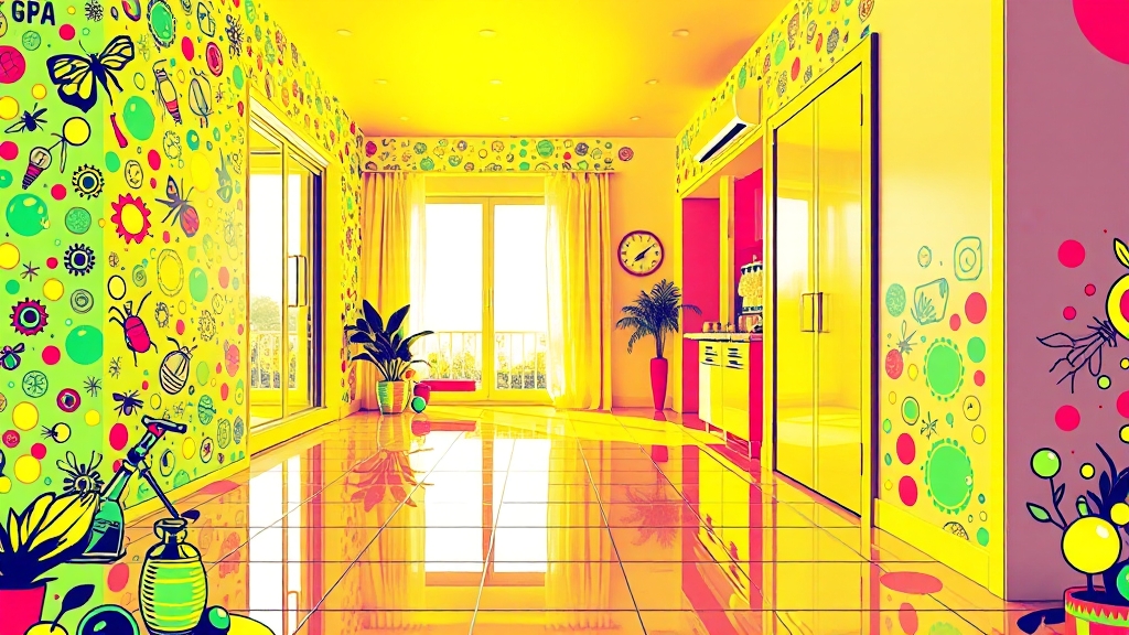 입주청소 비용, 무엇이 결정할까? (popart 스타일)