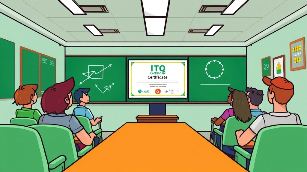 ITQ 자격증, 어떻게 취득할까요? (cartoon 스타일)
