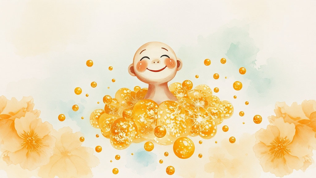 똥 꿈과 감정의 연관성 (watercolor 스타일)