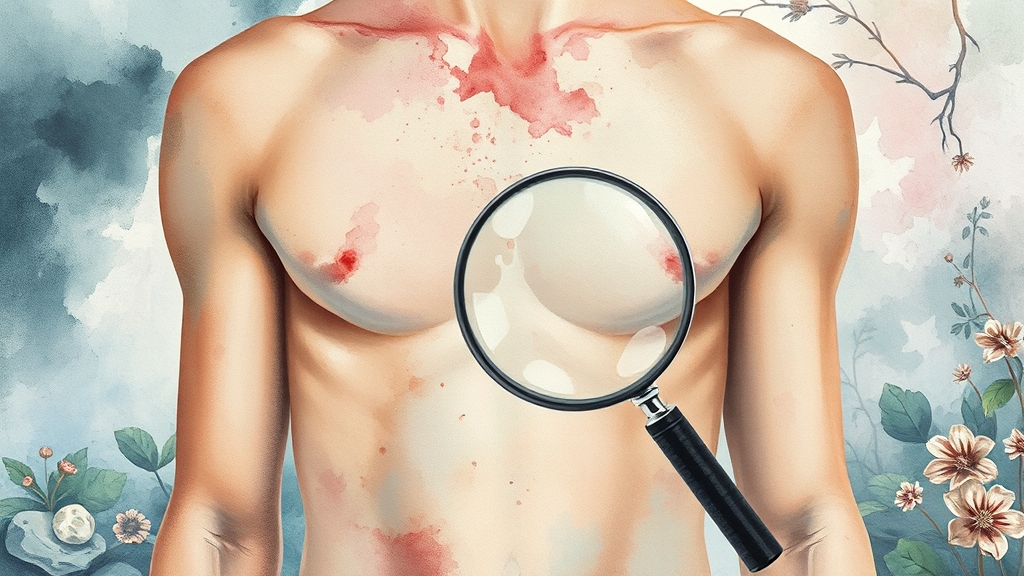 피부 곰팡이균이란? (watercolor 스타일)