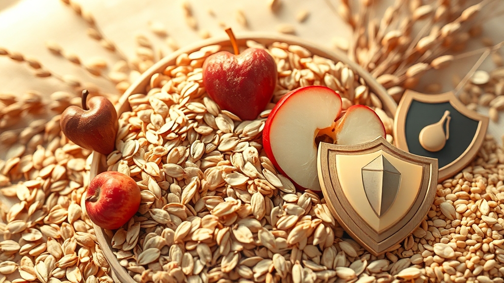 귀리의 놀라운 효능 10가지 (realistic 스타일)