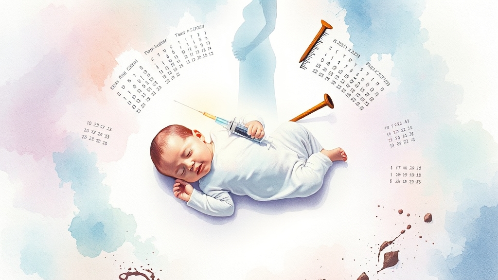 파상풍 주사 접종 시기와 적정 대상 (watercolor 스타일)