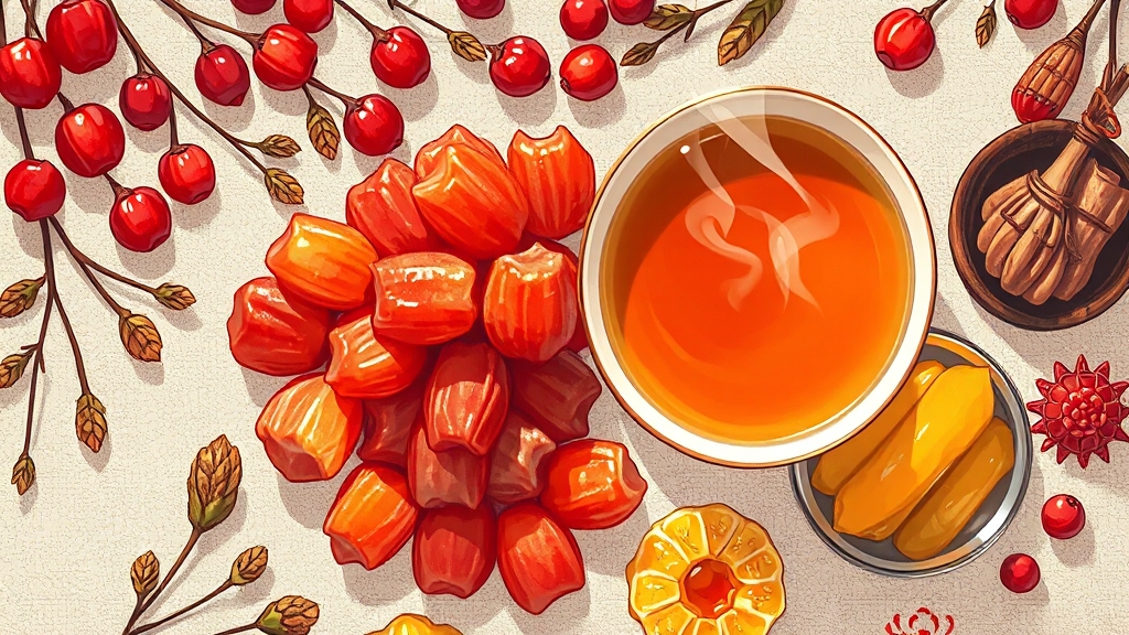 대추, 어떻게 먹을까? (illustration 스타일)