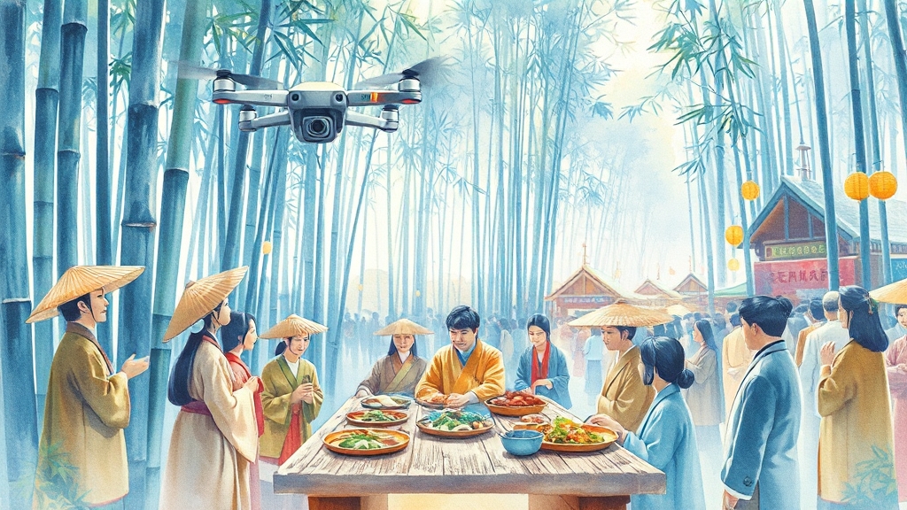 담양 대나무축제: 5월의 푸르름 (watercolor 스타일)