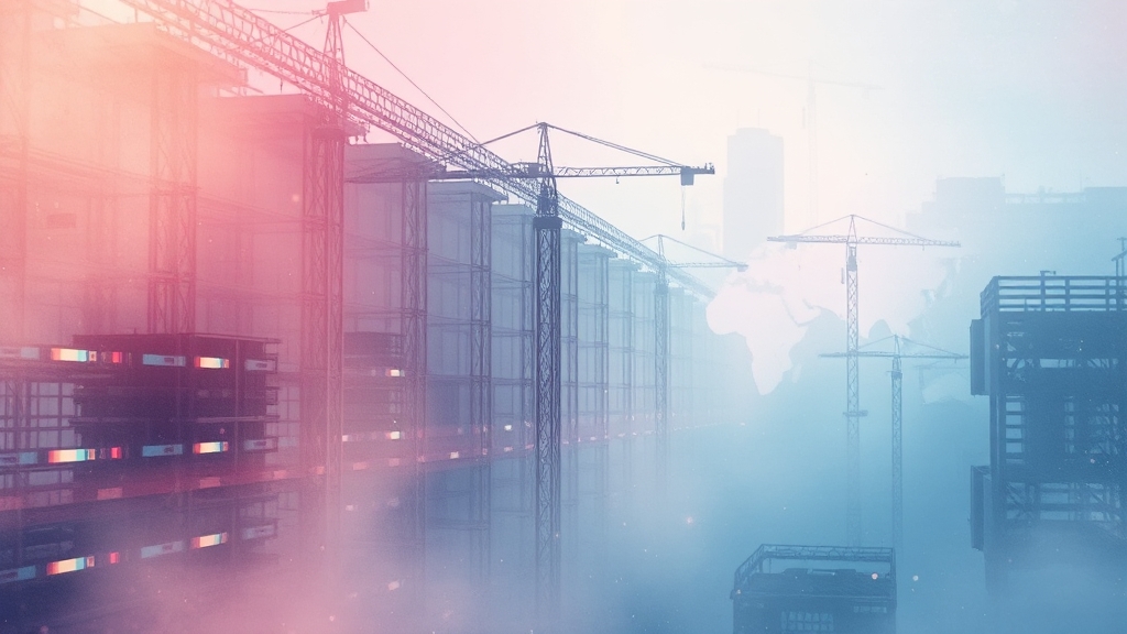 기업 및 산업 기술 동향 (watercolor 스타일)