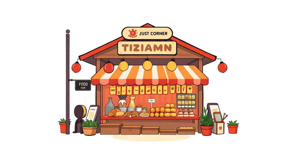 운영 방식 및 장소 (illustration 스타일)