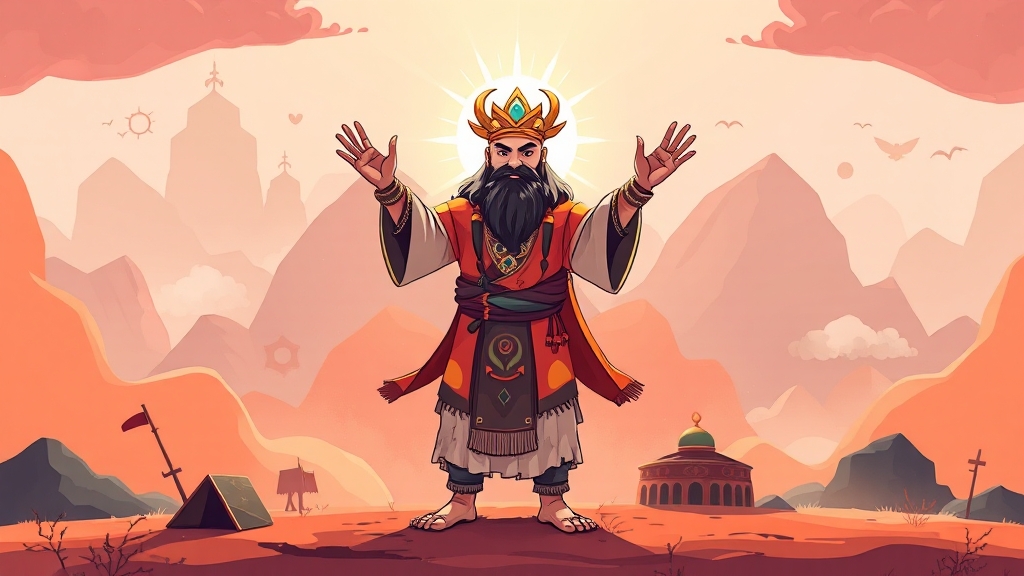 무당 꿈, 길몽일까 흉몽일까? (cartoon 스타일)