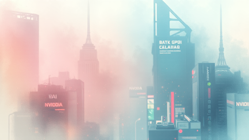 AI 혁명의 선두주자 (watercolor 스타일)