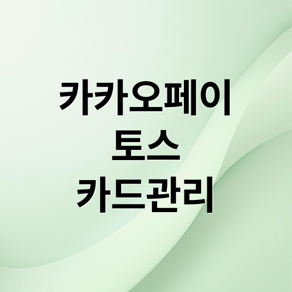 카카오페이
토스
카드관리 (카카오페이 토스 카드 정리)