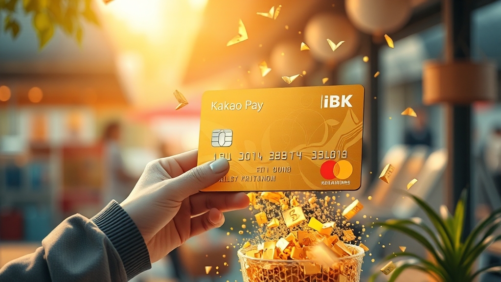 IBK 카드 캐시백 이벤트 (realistic 스타일)