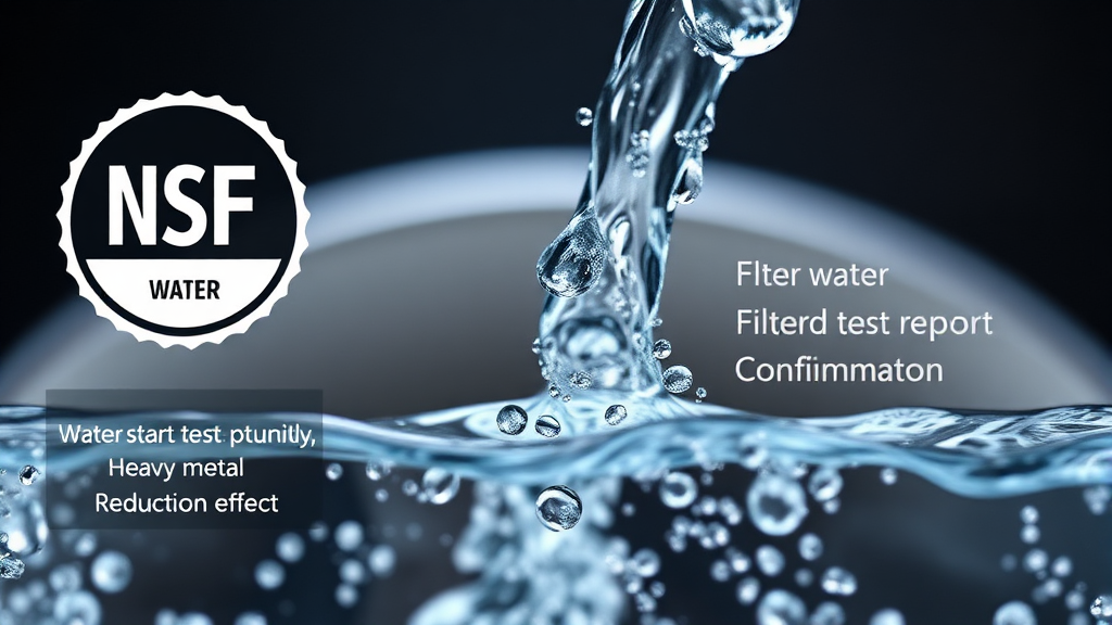 NSF 인증 필터 확인법 (realistic 스타일)