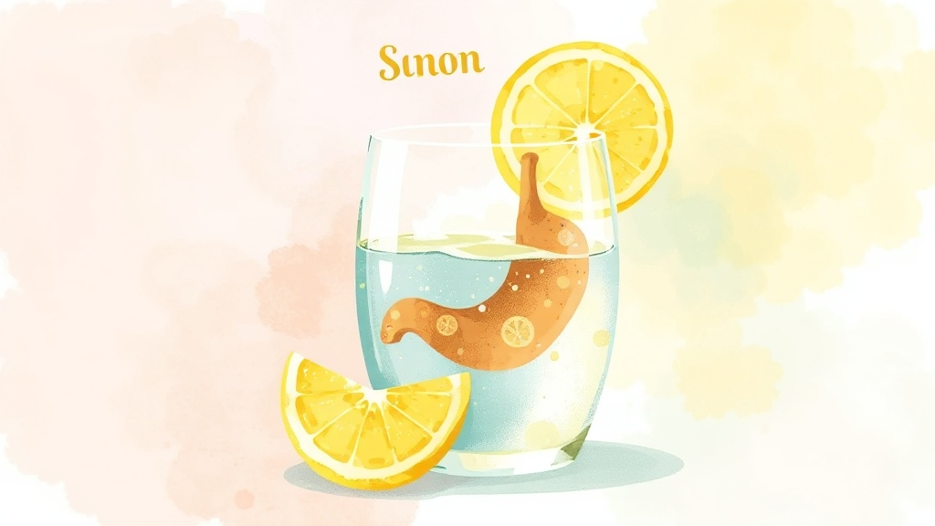 레몬수, 부작용과 해결 방법 (watercolor 스타일)