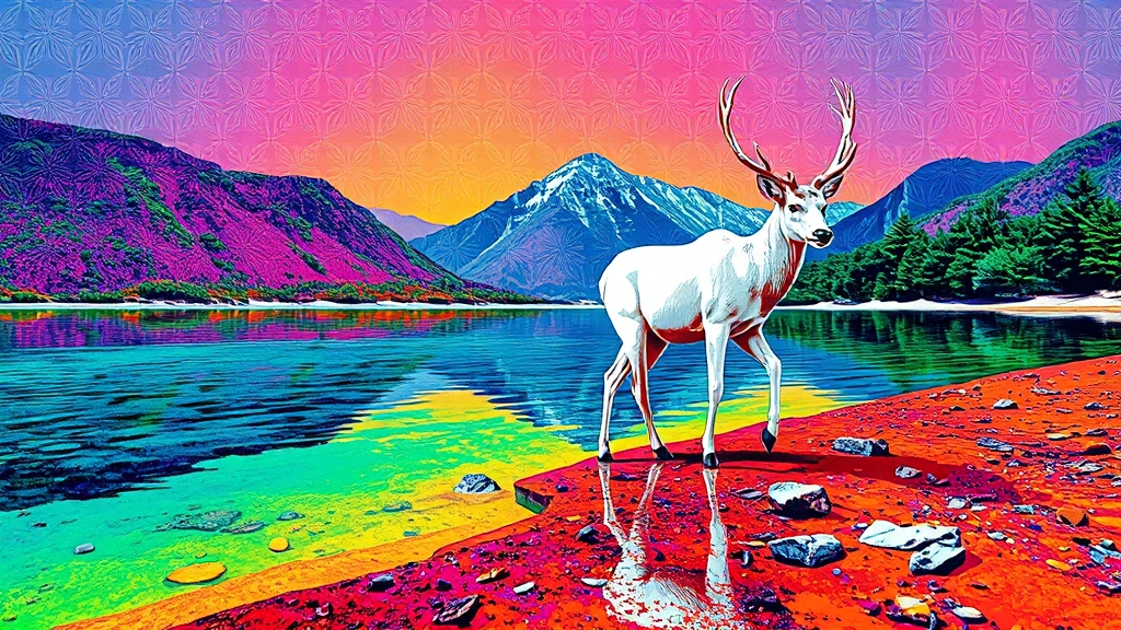백록샘, 그곳은 어디? (popart 스타일)