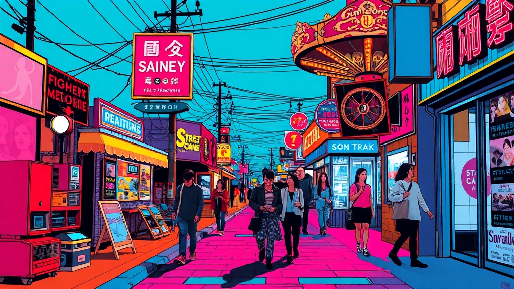 득량역 추억의 거리 (popart 스타일)