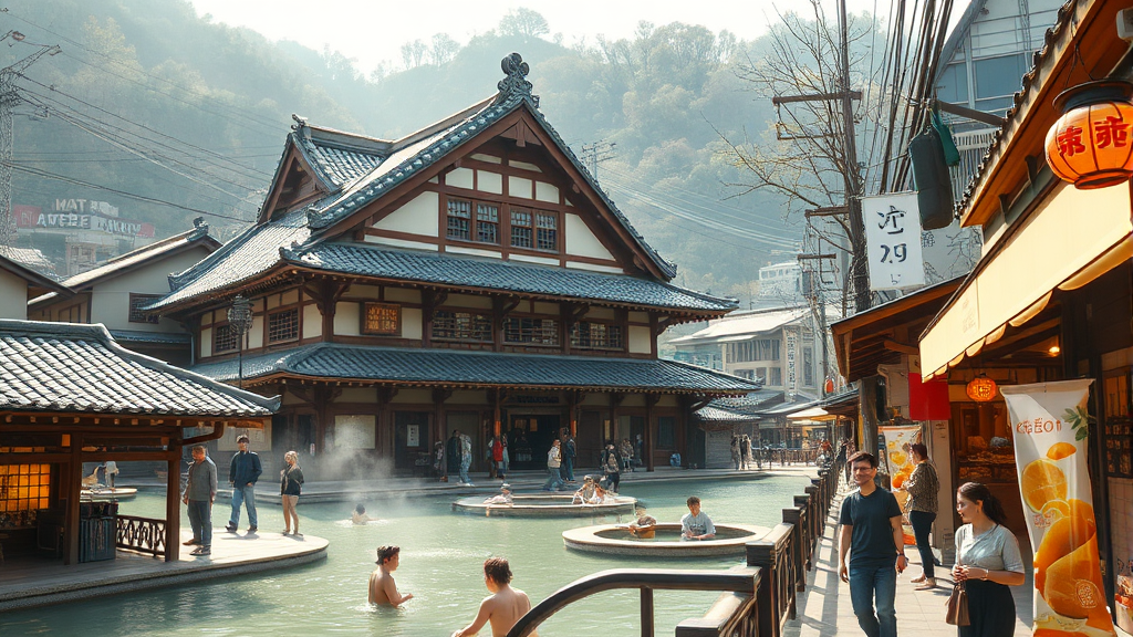 3천 년 역사, 도고 온천 (realistic 스타일)