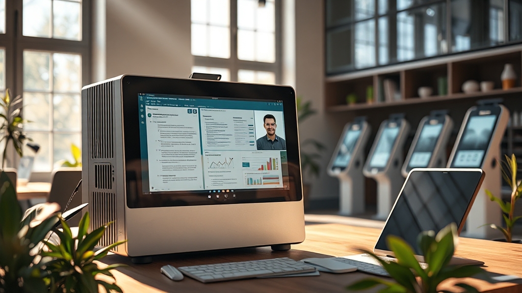 미니 PC, 어디에 활용할까요? (realistic 스타일)