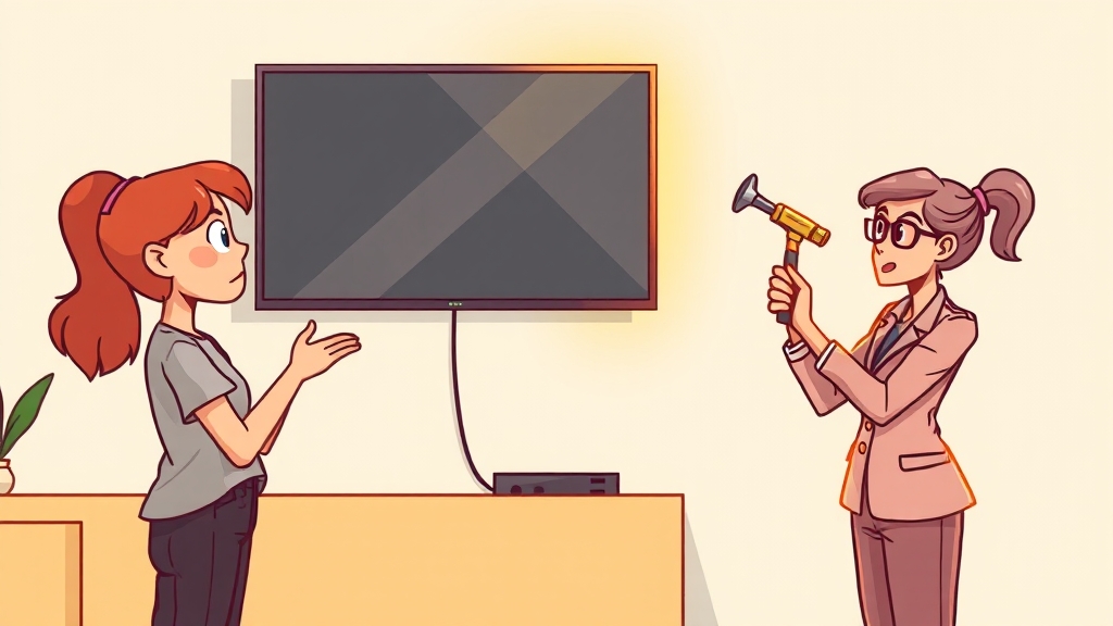 전문가 vs 셀프, 선택은? (cartoon 스타일)