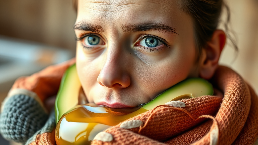 아보카도 오일, 건강과 미용을 위한 활용법 (realistic 스타일)