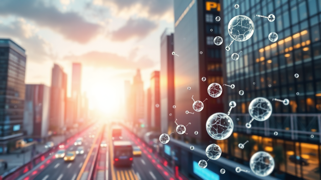 핵심 사업: 전고체 배터리 소재 (realistic 스타일)