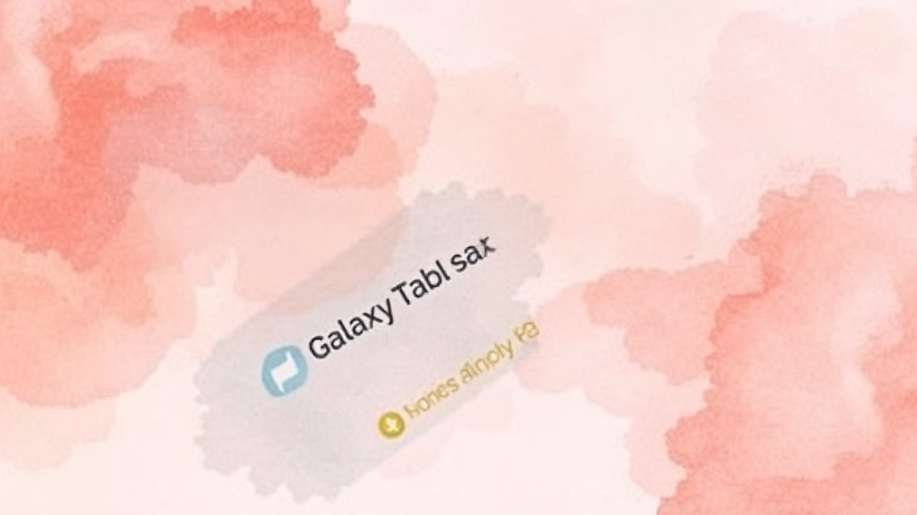 갤럭시 탭 S10 FE Plus 구매 가이드 (watercolor 스타일)