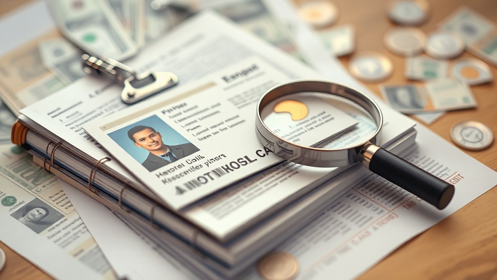 필요 서류 및 유의사항 (realistic 스타일)