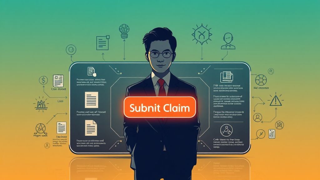 실비보험 청구 시 주의사항 (illustration 스타일)