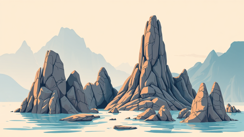 예류 지질공원: 신비로운 자연의 예술 작품 (illustration 스타일)