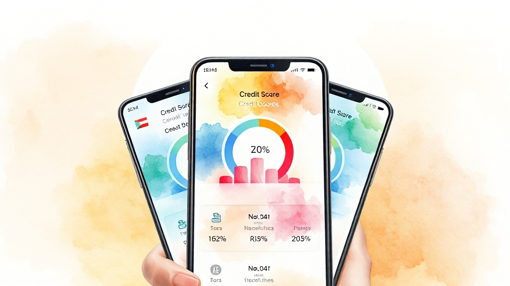 신용등급 점수, 간편하게 조회하는 방법 (watercolor 스타일)