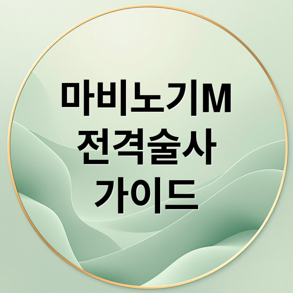 마비노기M
전격술사
가이드 (마비노기 전격술사)