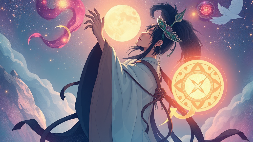 이소빈 신당 인기 요인 분석 (illustration 스타일)