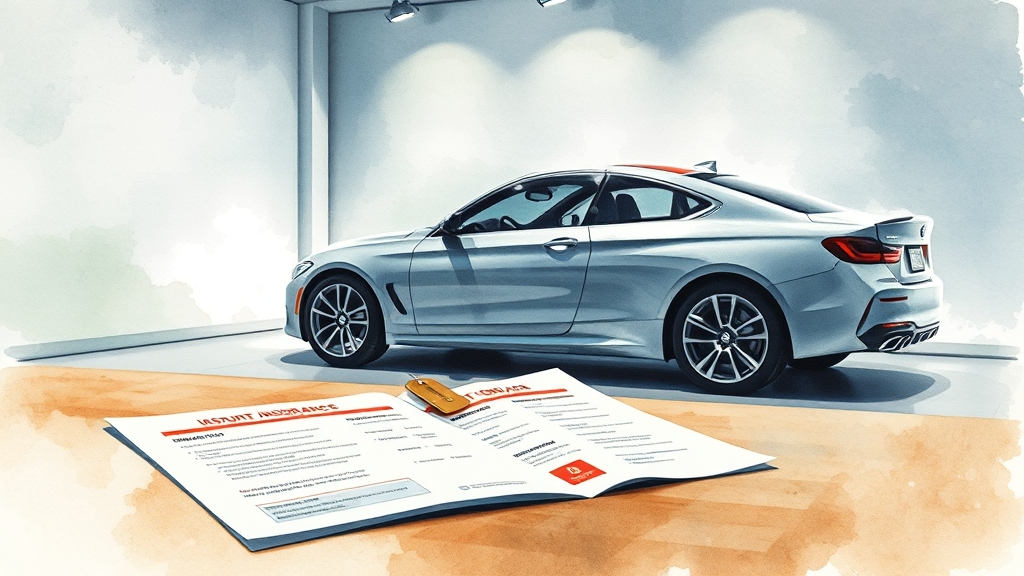 자동차보험 가입 시 유의사항 (watercolor 스타일)